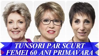 Modele de tunsori par scurt femei 60 ani primavara 2018 [upl. by Pacian]