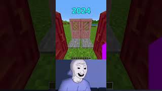 Minecraft Nostalgia 2024 vs 2012 [upl. by Airyk565]