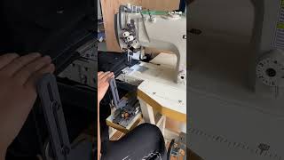 Double Needle Sewing Machine With Puller for Elastic Waist band Top Stitch for jogger shorts [upl. by Ori]