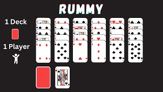 How To Play Rummy Solitaire [upl. by Euhsoj56]