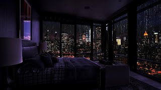 The Sound of Rain for Sleep  Sleeping in a Million Dollar Apartment in NY  Rain Sleep ASMR [upl. by Nelram]