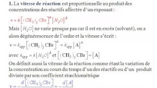 Exercice corrigé cours et vidéo de cinétque chimique avec dégénérescence de lordremp4 [upl. by Lev]