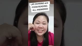 LIFE SHARING and POEM READING ALL ANSWERED  Mimie Gwapa [upl. by Anohs712]