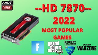 Radeon HD 7870 Test in 4 MOST POPULAR GAMES [upl. by Drusi]