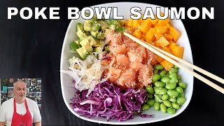 POKE BOWL RECETTE Au saumon [upl. by Chirlin406]