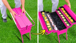 DIY Portable BBQ Makes Perfect Backyard Kitchen for Delicious Grilling [upl. by Mirielle]