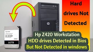 Solved Hp z420 Workstation SAS Controller  HDDs Not Detected Solution [upl. by Wolfson]