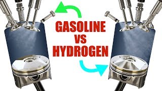 The Difference Between Gasoline And Hydrogen Engines [upl. by Lindeberg]