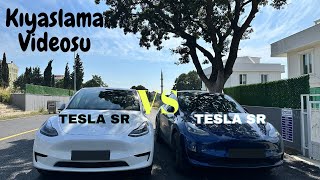 Tesla SR ile Tesla SR yi kıyaslıyoruz  I Araçların menzil farklılığı nasıl oluşur [upl. by Aicak]