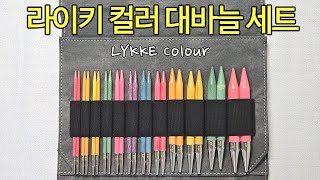 왜 이렇게 예쁜건데 라이키 컬러 대바늘세트  조립식 대바늘 리뷰 Lykke colour Interchangeable needles set [upl. by Iphigeniah871]