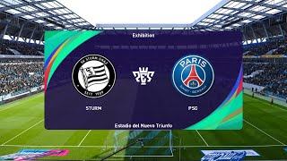 SK Sturm Graz vs PSG 07082024 Club Friendlies PES 2021 [upl. by Markos]