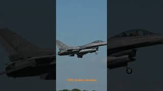 Spangdahlem F16 Landing Leeuwarden Airbase shorts [upl. by Sim]