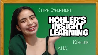 KOHLERS INSIGHT LEARNING  Tagalog [upl. by Alexandre]