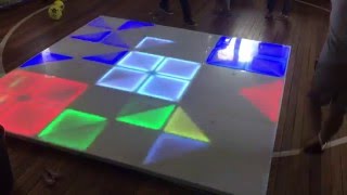 Light up dance floor for childrens birthday parties [upl. by Atiniuq]