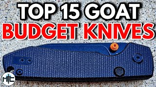 The TOP 15 BEST Budget Folding Knives For EDC  2024 [upl. by Nosnehpets]