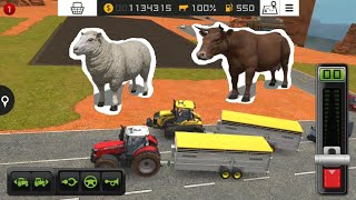 Fs18 farming simulatör 2018  çiftliğe yeni inek ve koyun almak  Buy new cow and sheep   238 HD [upl. by Swerdna]