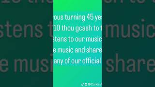 Feeling generous turning 45 years old  Will give 10 thou gcash to that 1Person who listens music [upl. by Otreblada]