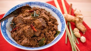 Beef Rendang Recipe  Pais Kitchen  Malaysian  Indonesian Recipe [upl. by Graff]