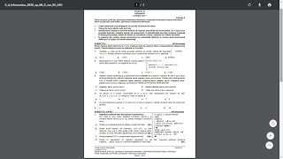 Bac Informatica 2020 Toamna [upl. by Ailerua]