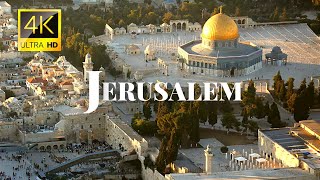 Oldest amp Holiest City Jerusalem in 4K ULTRA HD 60FPS Video by Drone [upl. by Child]