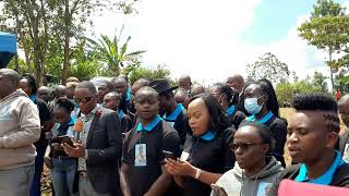 Baricho High Staff Choir bid farewell to their colleague Mr Gicheru [upl. by Algy852]