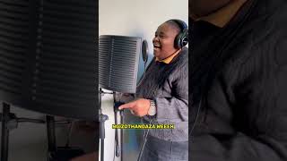 Hlengiwe Mhlaba records amapiano track with Ambitiouz Entertainment [upl. by Nalor491]