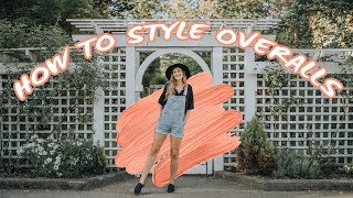 HOW TO STYLE OVERALLS  10 overalls outfit ideas [upl. by Magdalene]