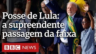 Posse de Lula faixa presidencial é entregue por cidadãos [upl. by Galatia]