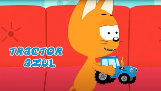 CANCIÓN DEL TRACTOR AZUL 🚜 El gatito Koté 🐱 Canciones para niños 🎵 [upl. by Golter432]