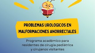 Clase quotProblemas urológicos en las malformaciones anorrectalesquot [upl. by Oicnaneb839]