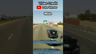 A raging driver decided to brake check a semitruck twice dashcam roadrage baddrivers [upl. by Ssidnak]