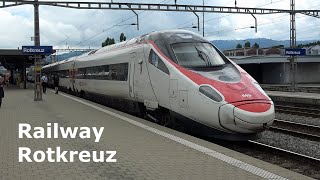 Trainspotting in Rotkreuz Switzerland [upl. by Ettenrahc]