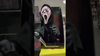 SPIRIT HALLOWEEN  CREEPY ANIMATED BLOODY GHOST FACE WITH KNIFE  SCREAM HORROR MOVIE [upl. by Molloy]