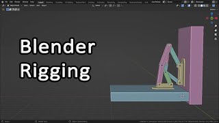 Mechanical rigging in blender  6 bar [upl. by Daahsar753]