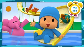 🏊POCOYO in ENGLISH  Playing in the Swimming Pool 90 min Full Episodes VIDEOS amp CARTOONS for KIDS [upl. by Tansy845]