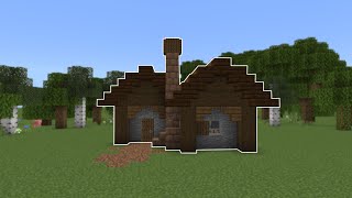 Minecraft Easy Spruce Starter House Tutorial [upl. by Oicnanev]