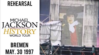 Michael Jackson  HIStory Tour Live Rehearsal in Bremen May 30 1997 [upl. by Anerec473]