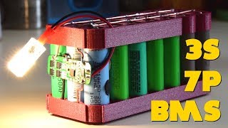 Fabrication de ma 1er batterie 3S 7P 18650 avec BMS [upl. by Adgam]