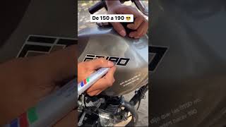 Ft 150 modificada de 150 a 190 🥵 italika modificada [upl. by Cowey]