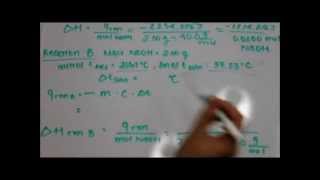 Hesss Law Lab Demonstration with NaOH and HCl Part 2 Data amp Calculation  Julia Le [upl. by Marisa770]