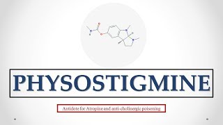 Physostigmine uses antidote effects mechanism indications and ADRs ☠ [upl. by Darci402]