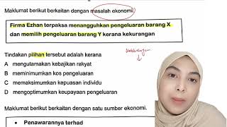 Percubaan SPM 2023 Kelantan  Ekonomi Tingkatan 4  Bab 1 Masalah ekonomi [upl. by Korfonta]