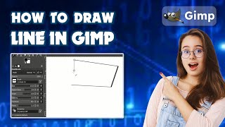 How to draw line in gimp 2024 GIMP Guide [upl. by Romie]