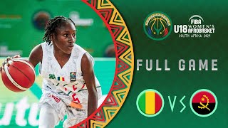 Group Phase  Mali v Angola  Full Basketball Game  FIBA U18 Womens AfroBasket 2024 [upl. by Nulubez60]