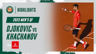 Djokovic vs Khachanov Quarterfinal Highlights  RolandGarros 2023 [upl. by Natlus]