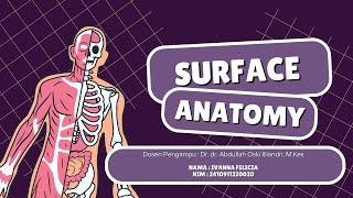 SURFACE ANATOMY  Ivanna Felicia  DokterAbdullahOski [upl. by Ciapas]