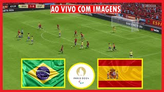 BRASIL X ESPANHA AO VIVO COM IMAGENS  Futebol Feminino SEMIFINAL Jogos Olímpicos Paris 2024 FIFA24 [upl. by Blim]