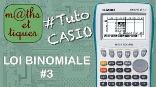 PROBA  Etablir la loi de probabilité loi binomiale  Tutoriel CASIO [upl. by Ayekahs]