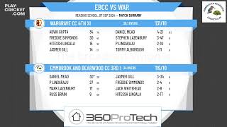 Emmbrook and Bearwood CC 3rd XI v Wargrave CC 4th XI [upl. by Dyl]