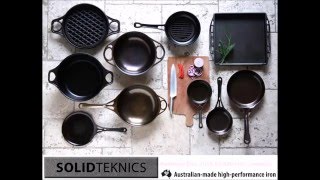 SOLIDteknics 24cm CrêpeGriddle and 28cm Sauteuse Bombée Kickstarter cookware short video [upl. by Hein]